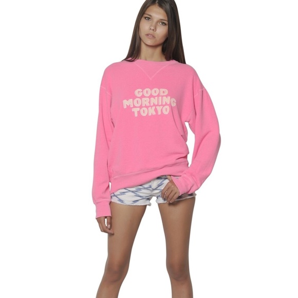 ISABEL MARANT ÉTOILE Good Morning Tokyo Pink Sweatshirt size 38 - Picture 1 of 7
